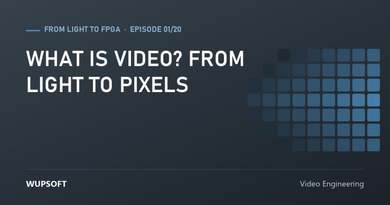 What Is Video? From Light to Pixels